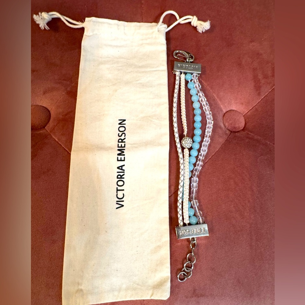 Victoria Emerson Blue Beaded Bracelet